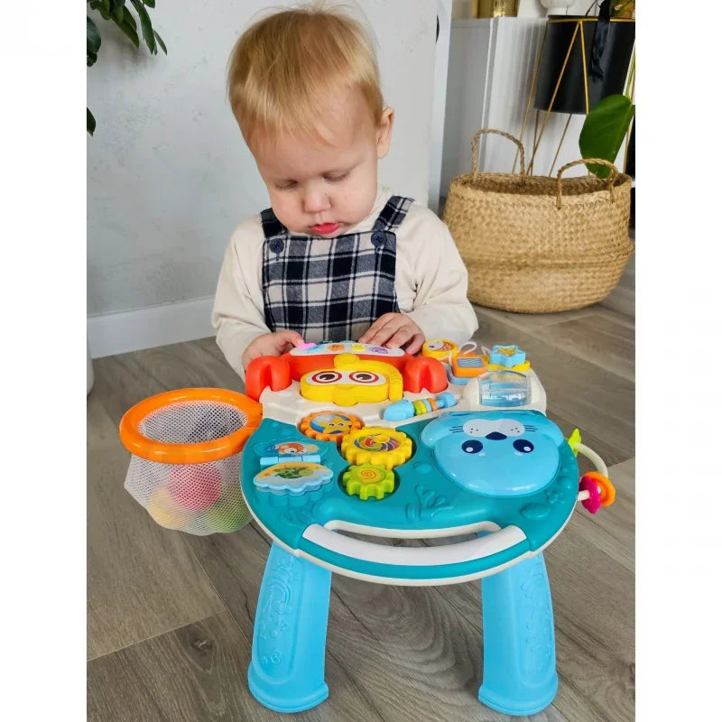 WOOPIE BABY Pchacz Chodzik Stolik Edukacyjny Hulajnoga Jeździk 4w1 - zabawki-dla-dziewczynki