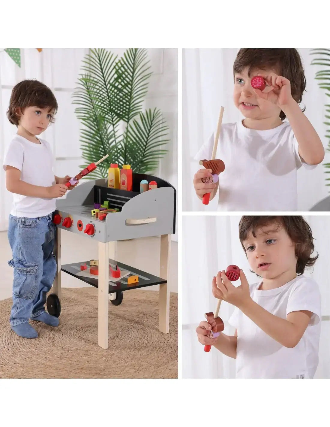 Grill zabawkowy dla dzieci z akcesoriami i warzywami - zabawki-dla-dziewczynki