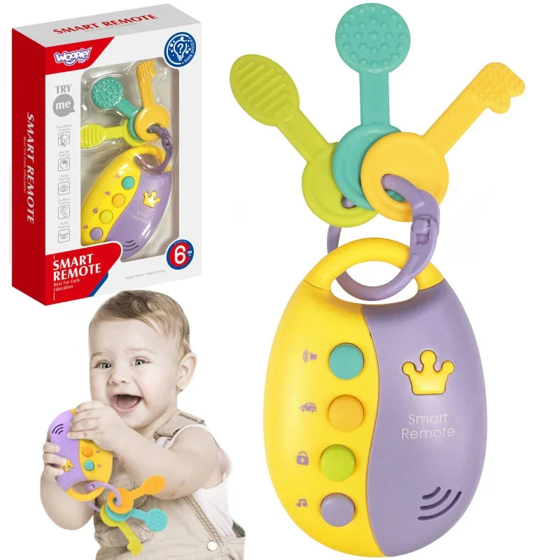 WOOPIE BABY Interaktywne Kluczki Samochodowe z Pilotem Gryzak 2w1 - zabawki-dla-dziewczynki