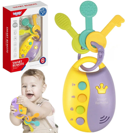 WOOPIE BABY Interaktywne Kluczki Samochodowe z Pilotem Gryzak 2w1 - zabawki-dla-dziewczynki