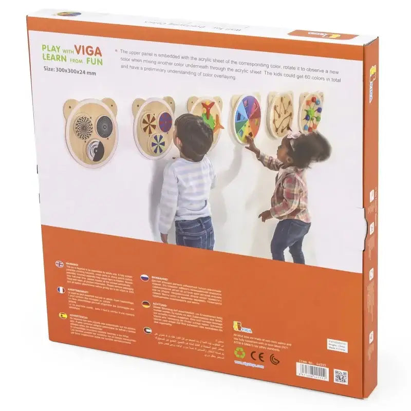VIGA Montessori tablica do mieszania kolorów Certyfikat FSC - zabawki-dla-dziewczynki