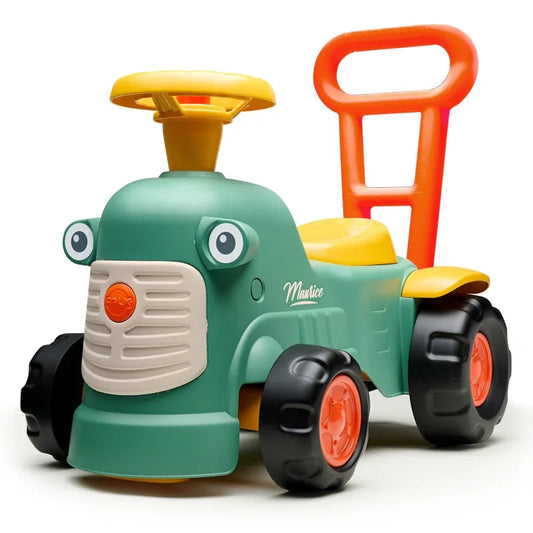 FALK Maurice Traktorek Jeździk Zielony Pchacz - zabawki-dla-dziewczynki