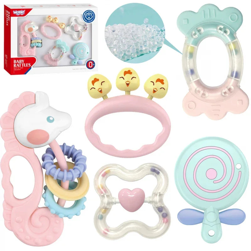 WOOPIE BABY Zestaw Gryzaków Grzechotek Sensorycznych - zabawki-dla-dziewczynki