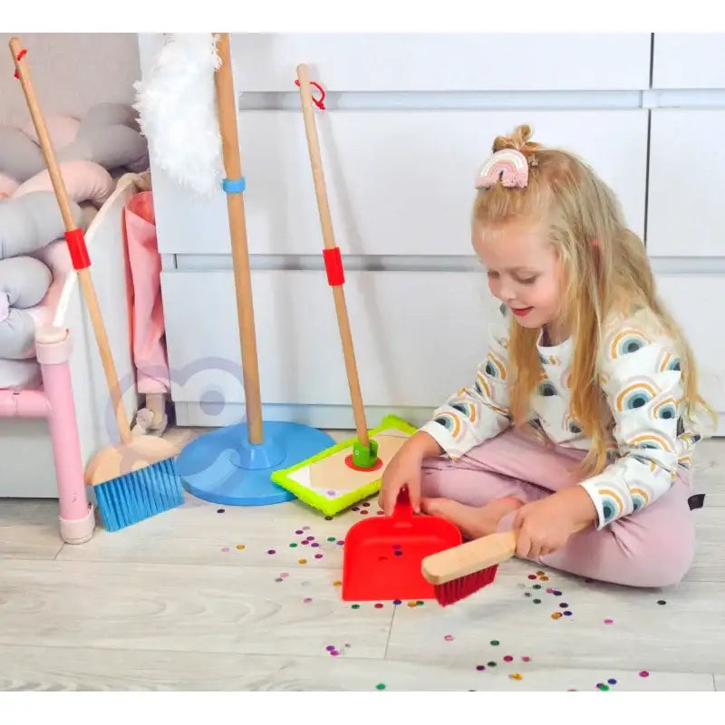 TOOKY TOY zestaw do sprzątania drewniany edukacyjna zabawka - zabawki-dla-dziewczynki