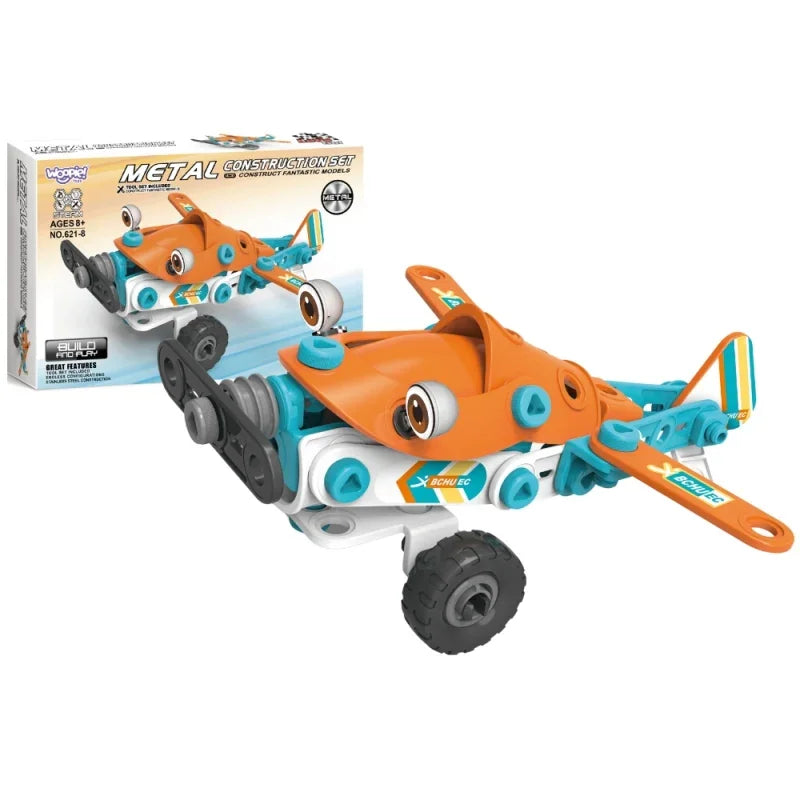 WOOPIE Samolot Zestaw Konstrukcyjny Klocki STEM - zabawki-dla-dziewczynki