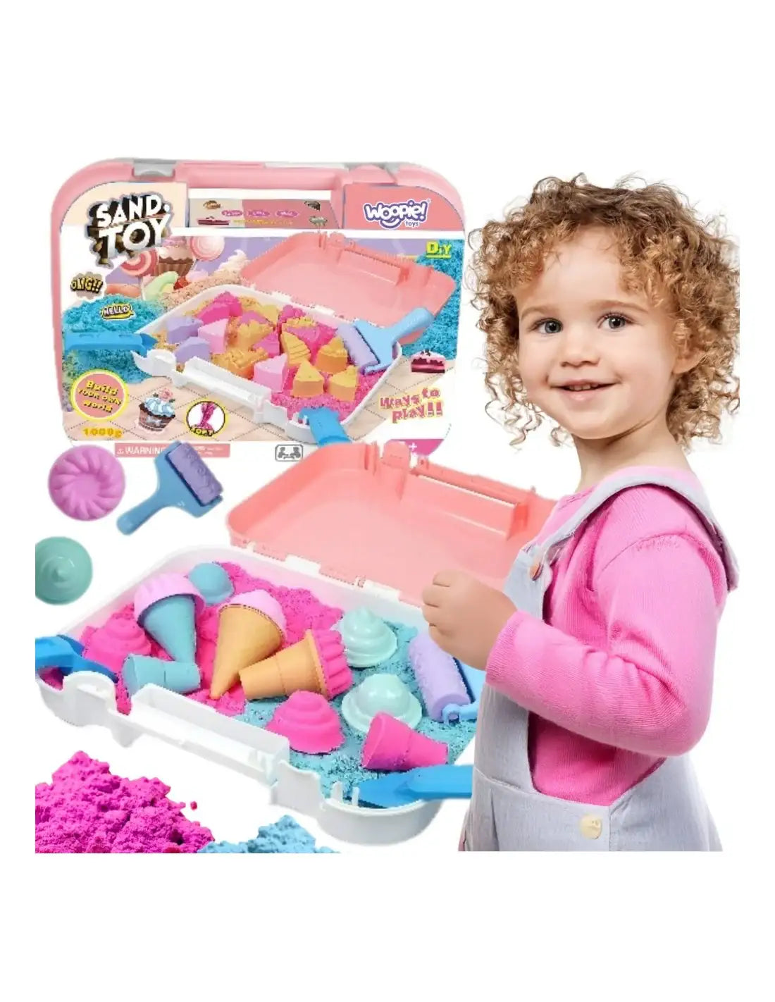Zestaw piasku kinetycznego WOOPIE lody dla dzieci
