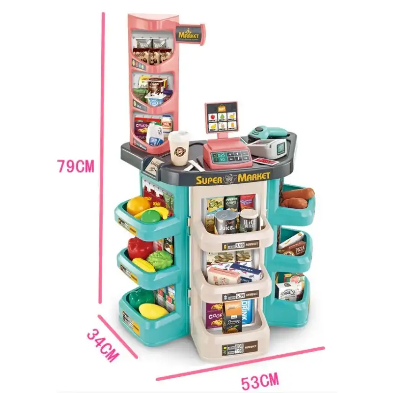 Zabawka WOOPIE supermarket kasa fiskalna waga i produkty - zabawki-dla-dziewczynki