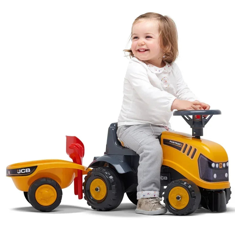 Edukacyjny traktorek FALK JCB dla dzieci od 1 roku - zabawki-dla-dziewczynki