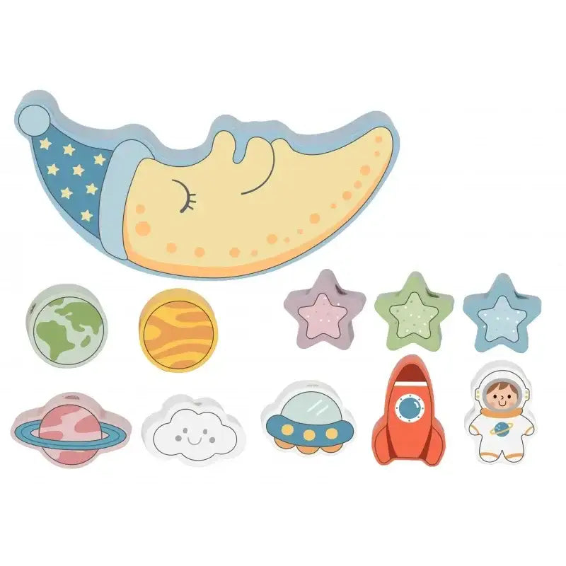 Drewniana nawlekanka Montessori TOOKY TOY - zabawki-dla-dziewczynki