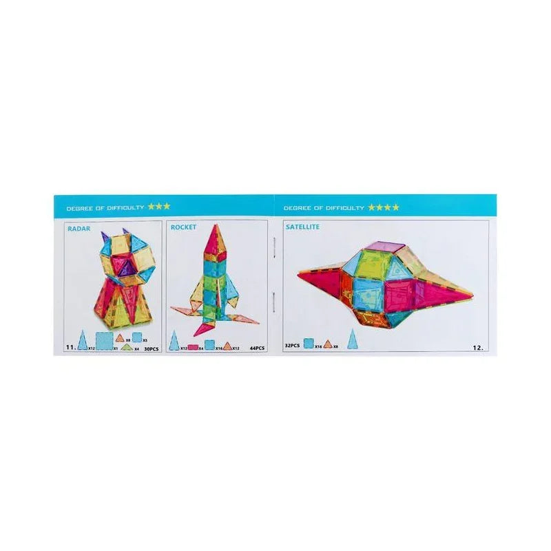 Kreatywne budowanie klocki magnetyczne Montessori WOOPIE 3D - zabawki-dla-dziewczynki