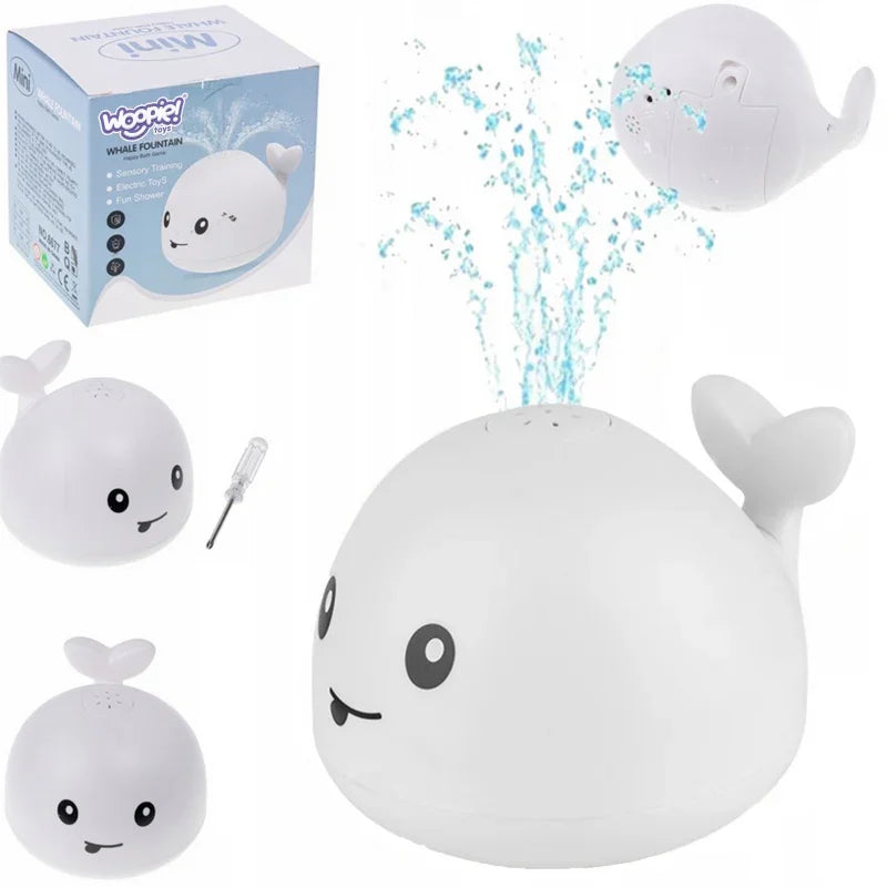 WOOPIE BABY Zabawka do Kąpieli Wieloryb Tryskający Wodą Fontanna LED - zabawki-dla-dziewczynki