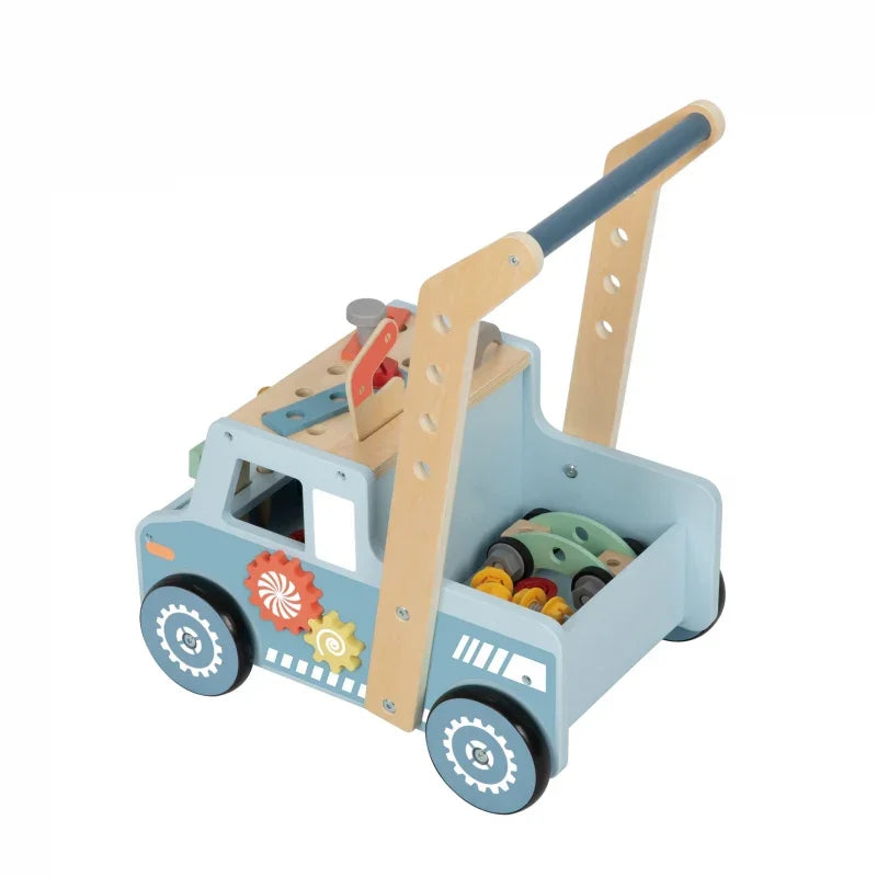 TOOKY TOY mini warsztat drewniany chodzik samochód dla dzieci - zabawki-dla-dziewczynki