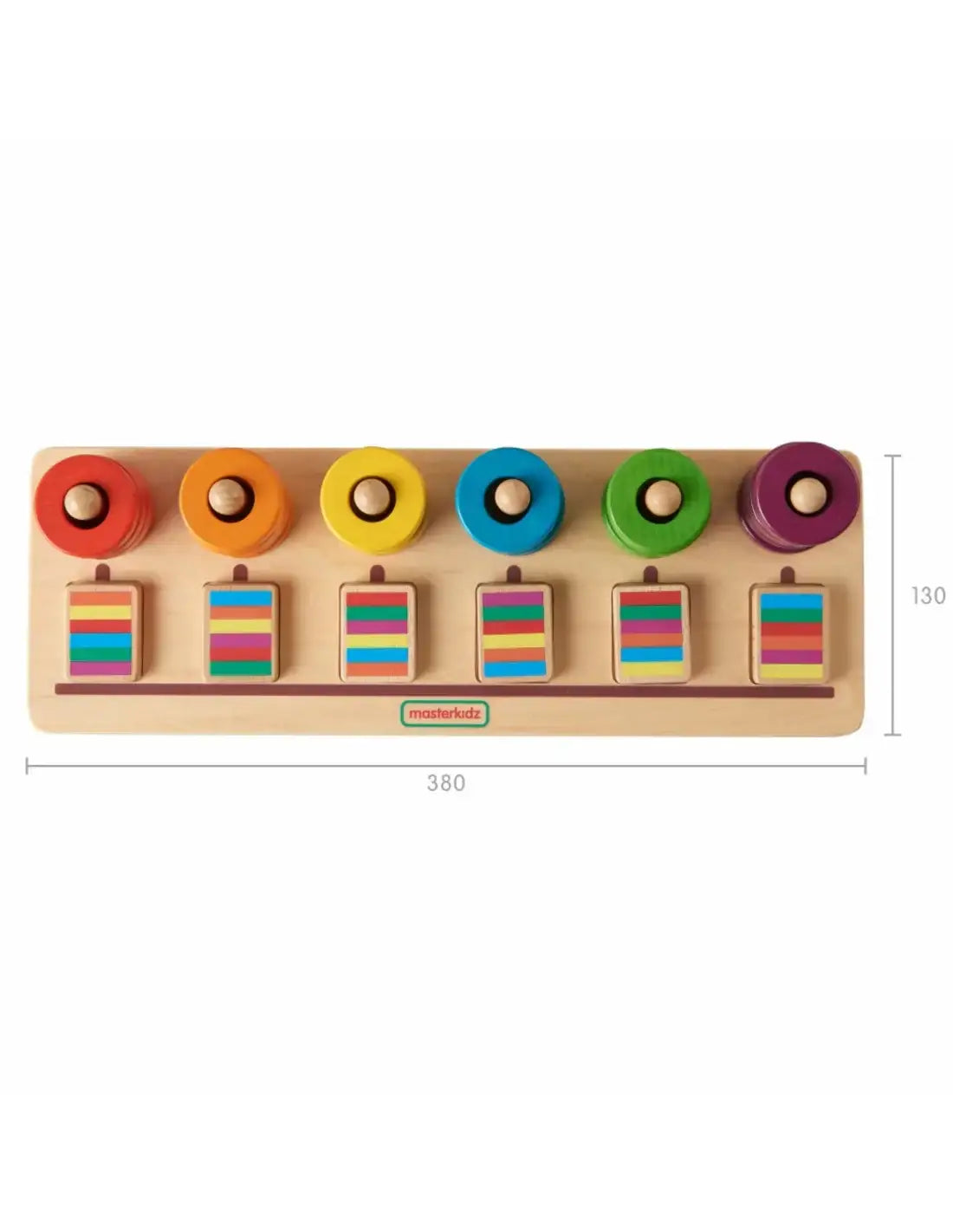 6-MASTERKIDZ Układanka Nauka Liczenia i Kolorów Sorter Montessori-6