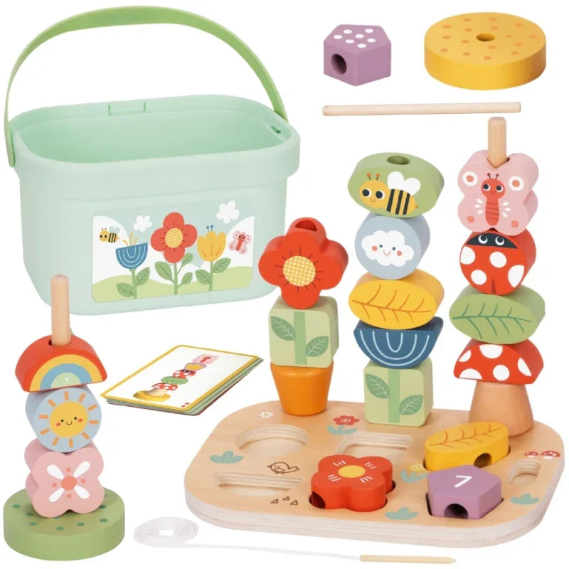 TOOKY TOY Box Edukacyjny 5 w1 Magiczny Ogród Montessori - zabawki-dla-dziewczynki