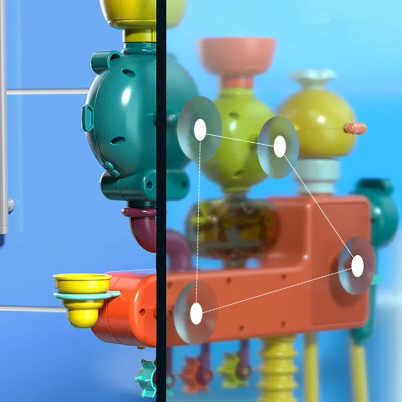 WOOPIE BABY Zabawka do Kąpieli Kranik Prysznic Fontanna Przelewowa Kaczuszka - zabawki-dla-dziewczynki