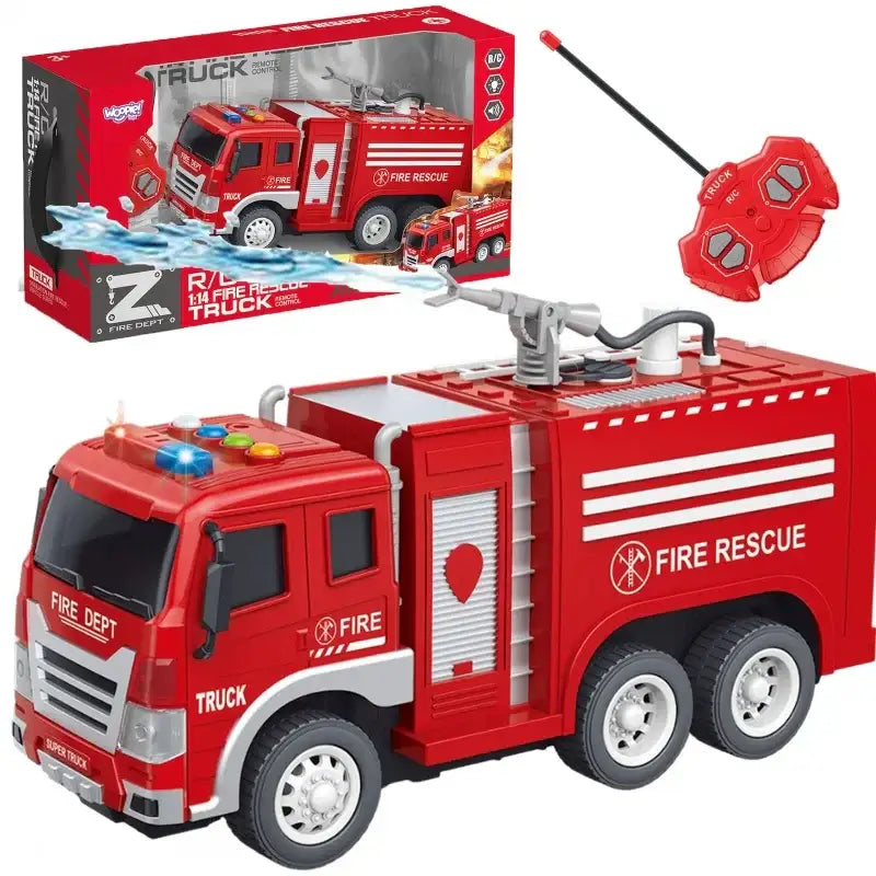 WOOPIE Zdalnie sterowane auto wóz strażacki RC funkcja pryskania wodą - zabawki-dla-dziewczynki