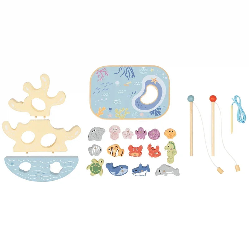 Wieża Balansująca TOOKY TOY zabawka sensoryczna i edukacyjna - zabawki-dla-dziewczynki