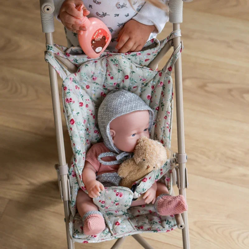 WOOPIE ROYAL Wózek Spacerówka Dla Lalek w Kwiatki - zabawki-dla-dziewczynki