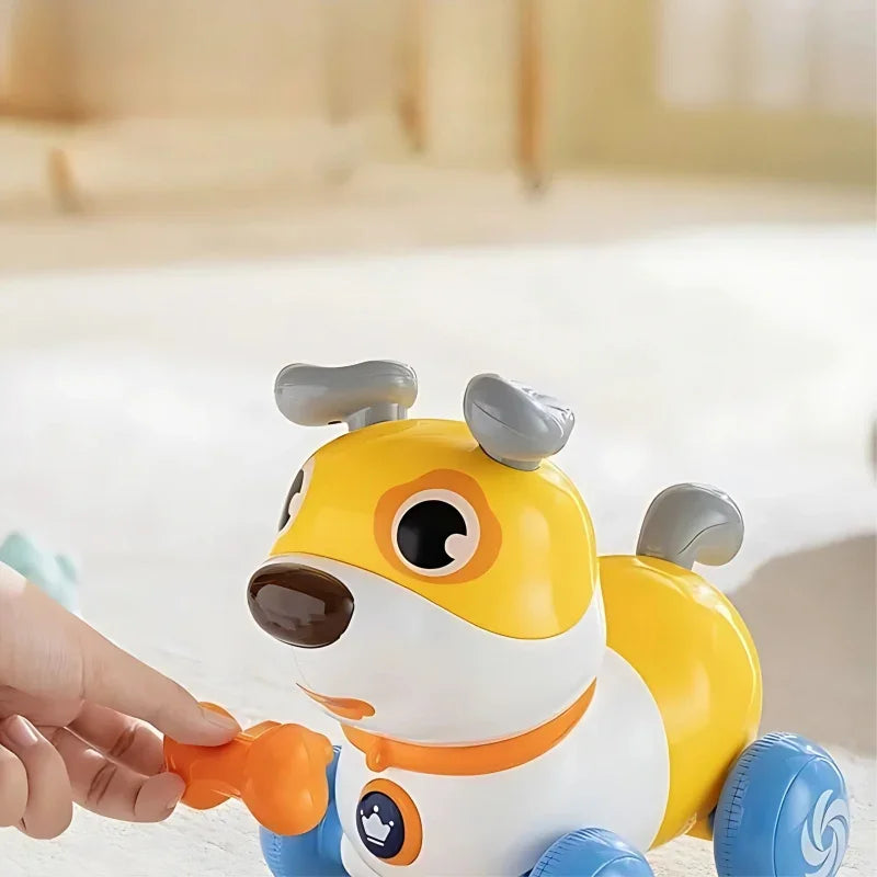 WOOPIE Interaktywny Piesek 2w1 Pchacz Szczekający 360° 6m+ - zabawki-dla-dziewczynki