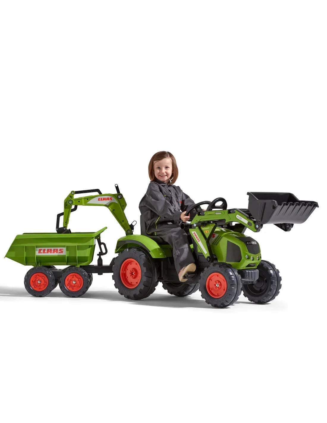 FALK Traktor CLAAS na pedały dla dzieci od 3 lat - zabawki-dla-dziewczynki