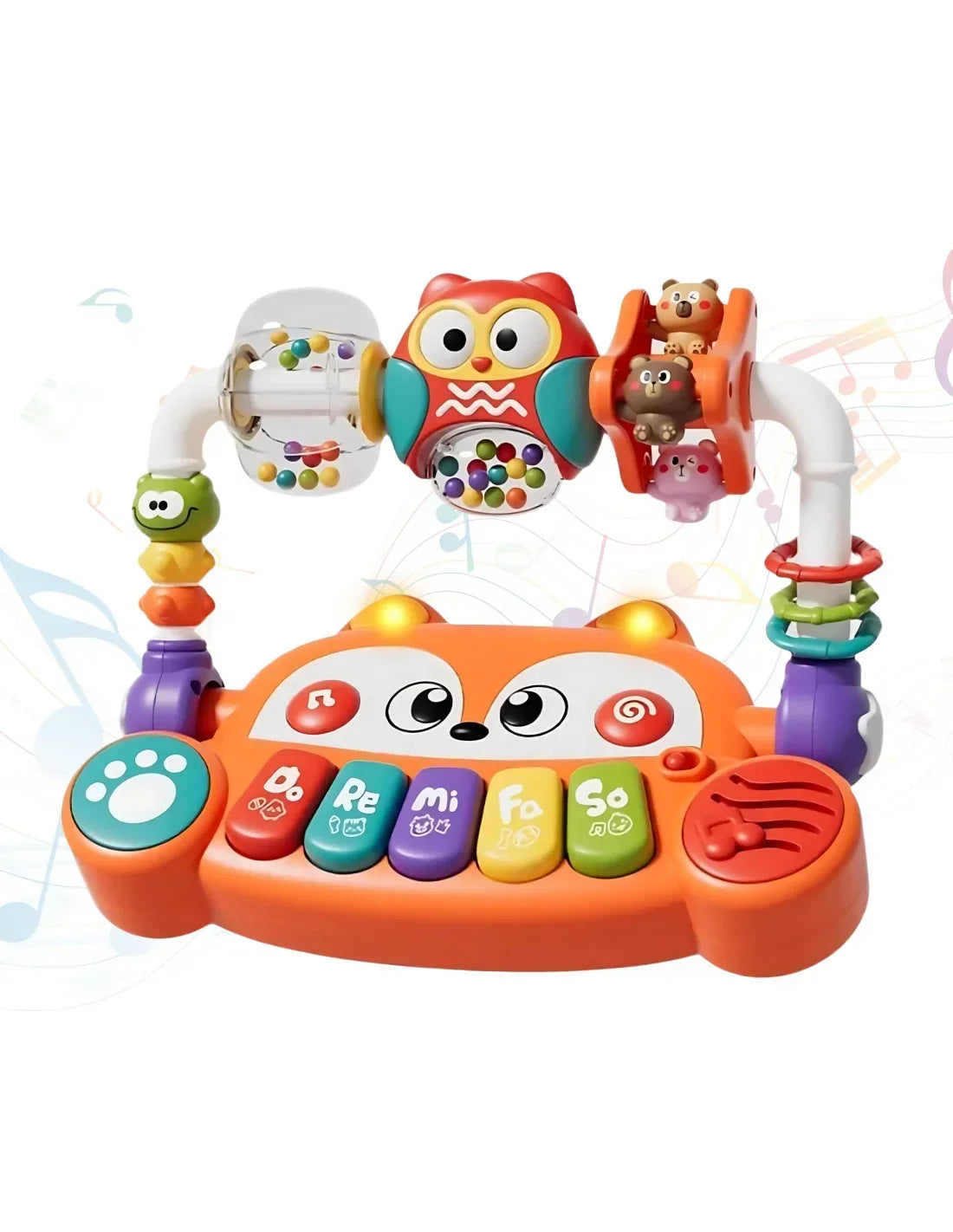 WOOPIE Baby pianinko sensoryczne dla dzieci z grzechotkami - zabawki-dla-dziewczynki