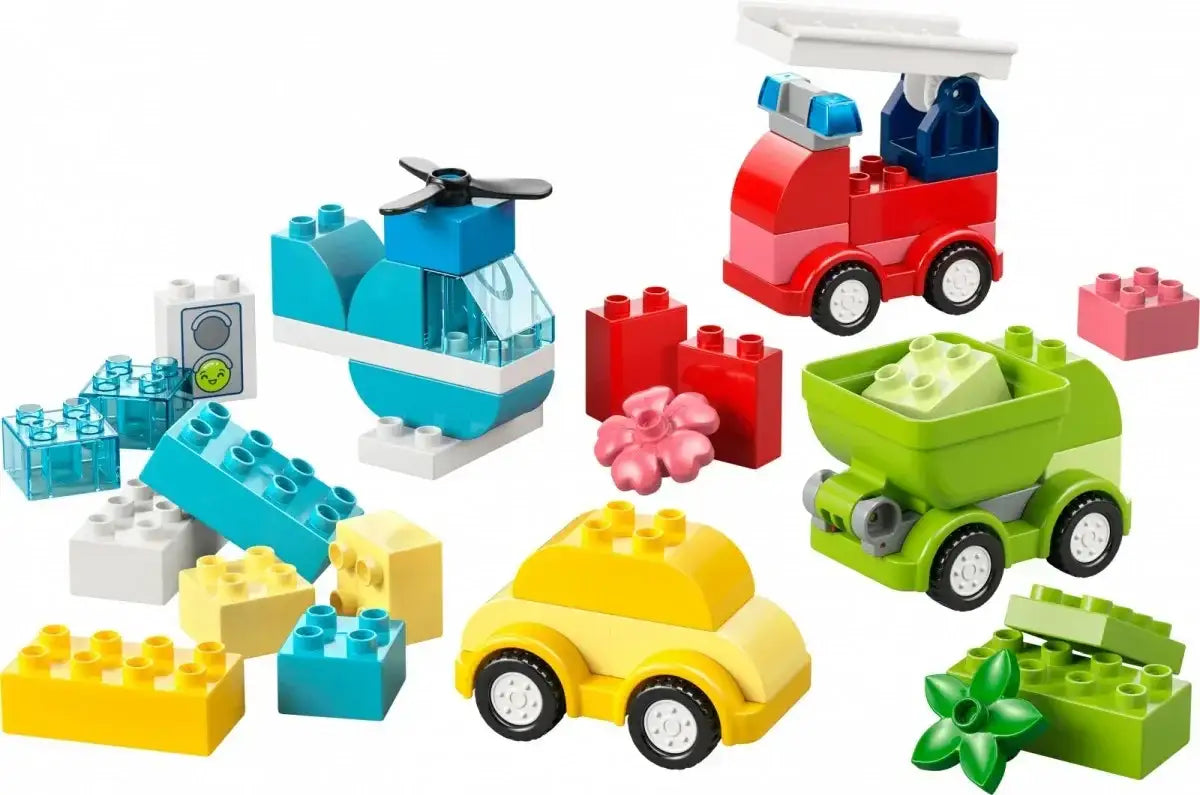 Zestaw LEGO DUPLO 10474 Kreatywne pojazdy do zabawy i nauki - zabawki-dla-dziewczynki