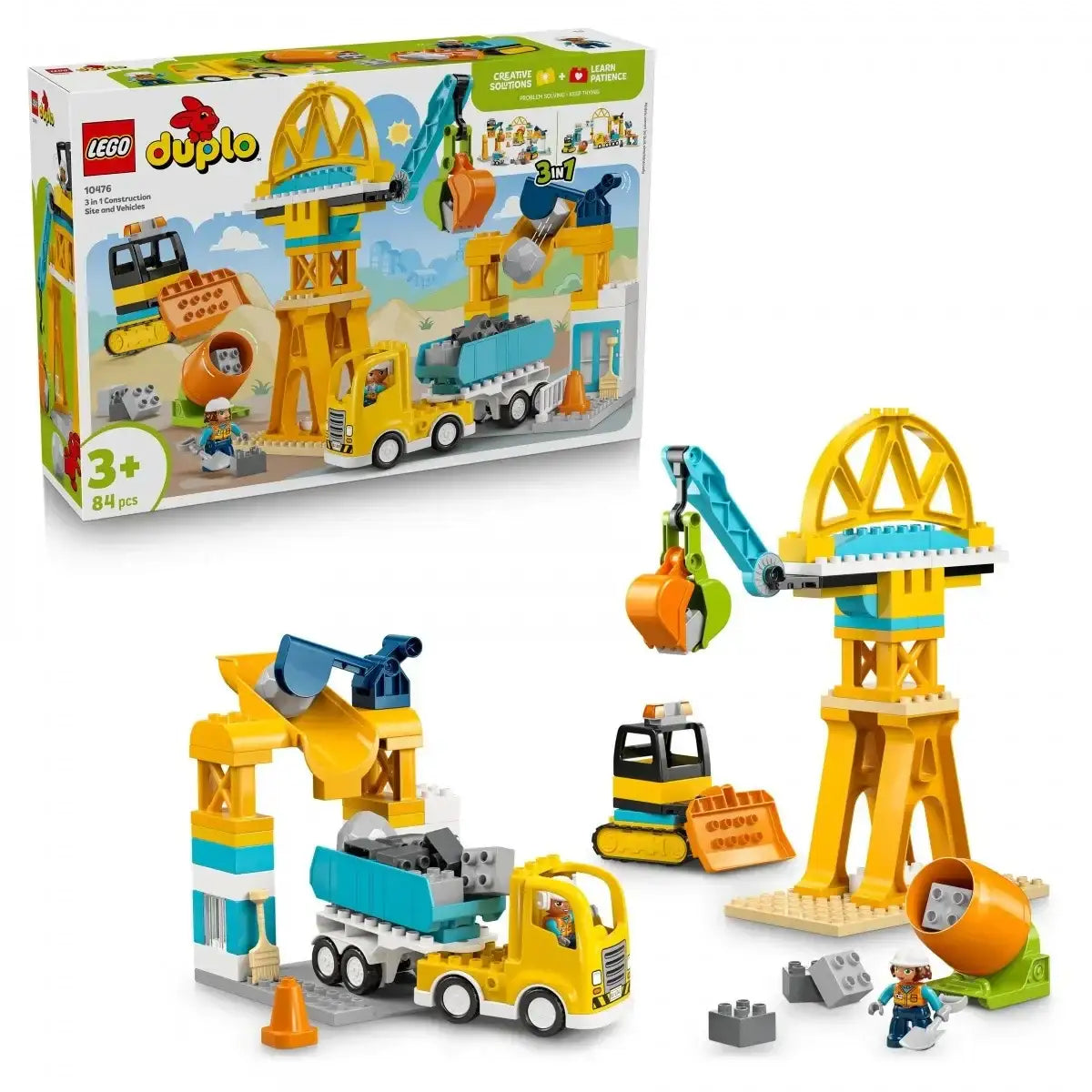 LEGO DUPLO 10476 Plac budowy z pojazdami  - zabawki-dla-dziewczynki