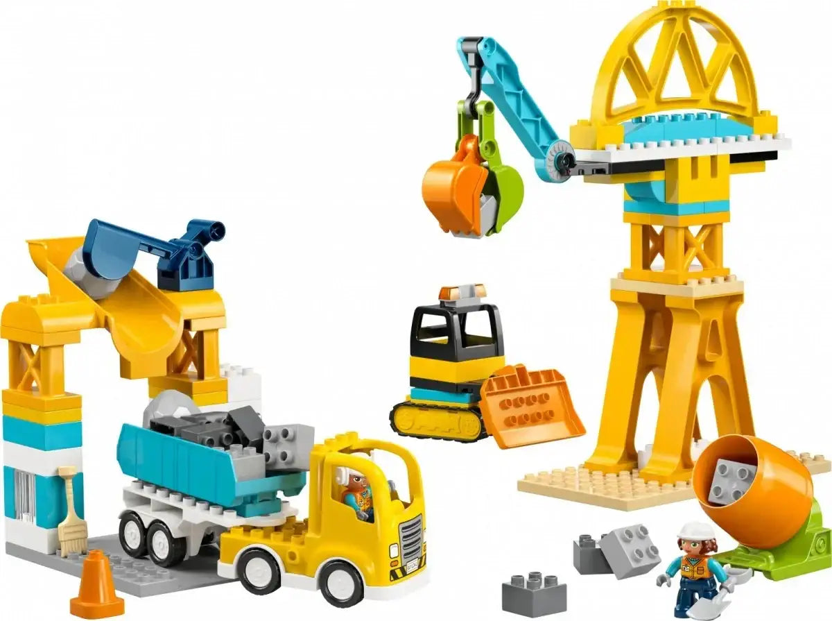 LEGO DUPLO 10476 Plac budowy pojazdy 3 w 1 figurki i klocki - zabawki-dla-dziewczynki