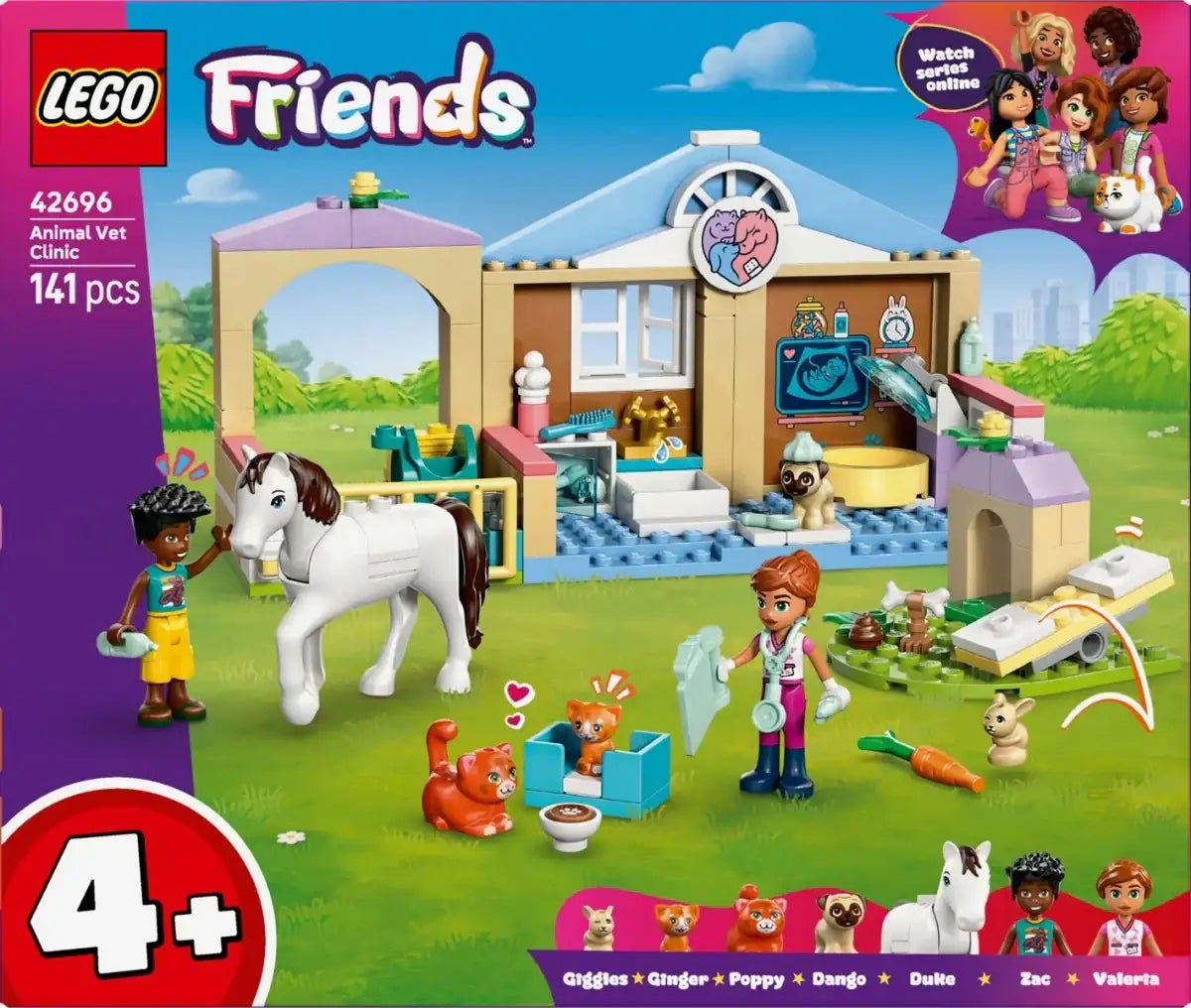 LEGO 42696 Friends Lecznica dla zwierząt kreatywna zabawa - zabawki-dla-dziewczynki