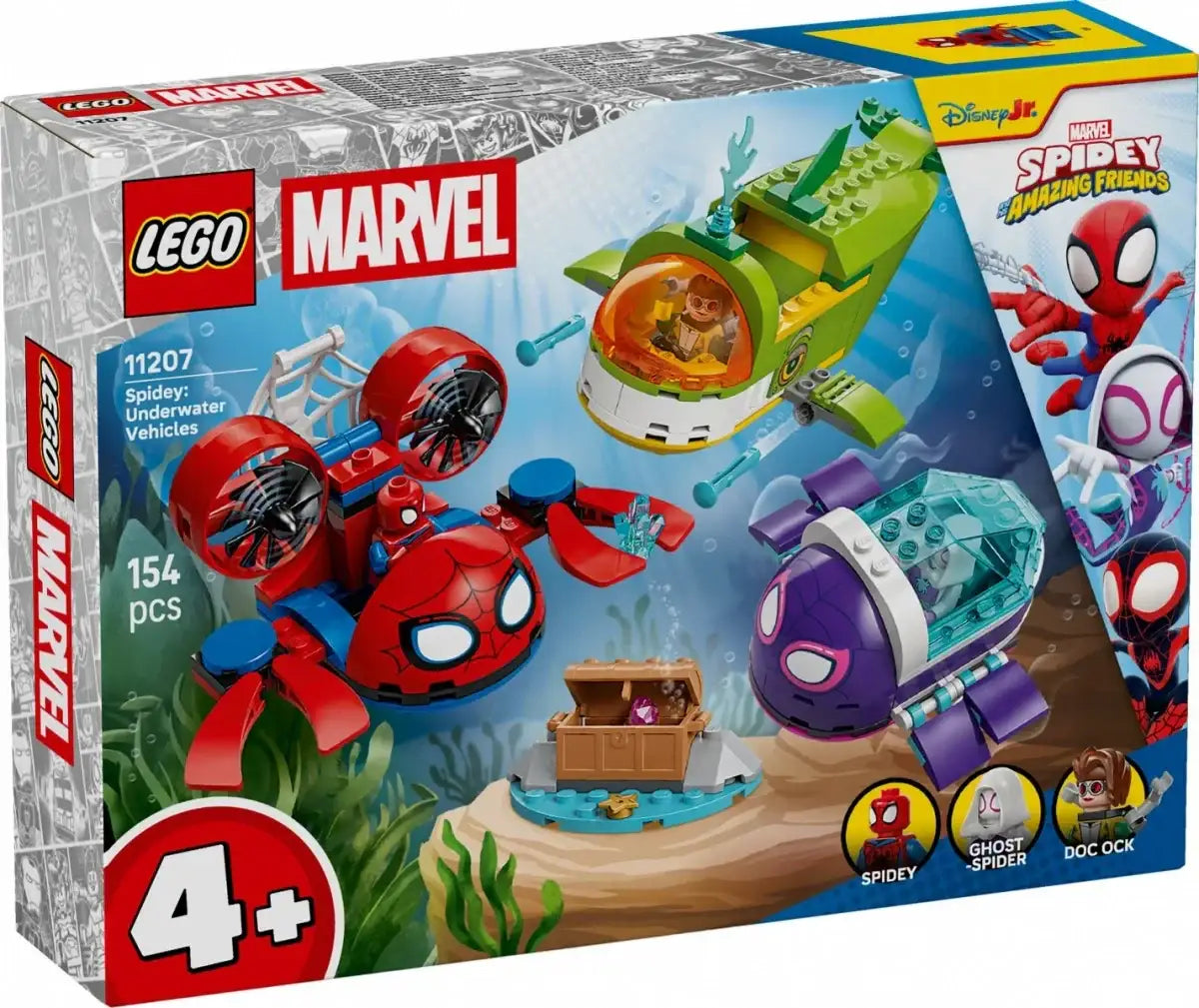 LEGO 11207 SPIDEY Spidey podwodne pojazdy kreatywna zabawa - zabawki-dla-dziewczynki