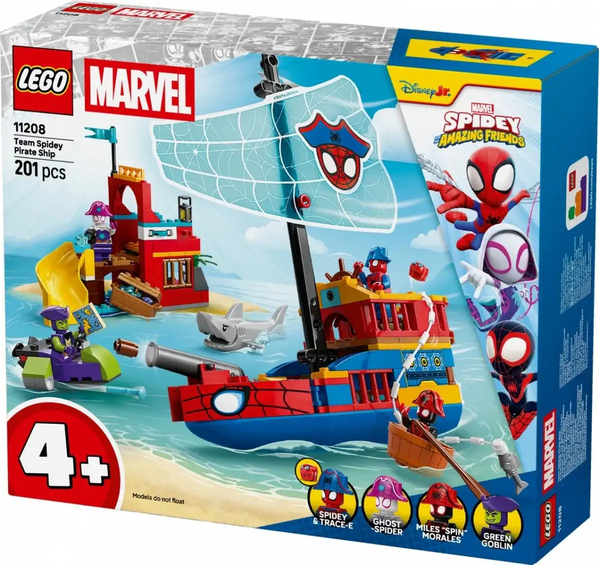 LEGO SPIDEY 11208 Statek piracki drużyny Spideyego zestaw klocków dla dzieci - zabawki-dla-dziewczynki