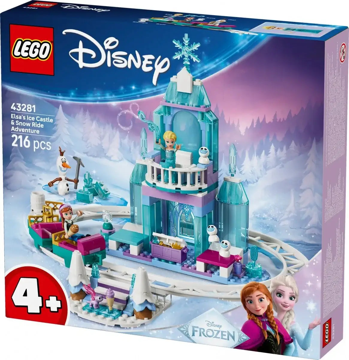 Zestaw LEGO Disney 43281 Kraina Lodu i Lodowy zamek Elzy - zabawki-dla-dziewczynki