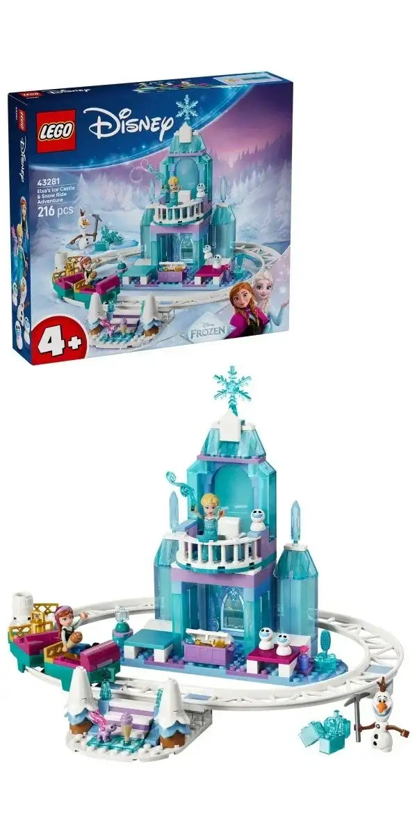 LEGO Disney 43281 Lodowy zamek Elzy i Śnieżna przejażdżka dla dzieci - zabawki-dla-dziewczynki
