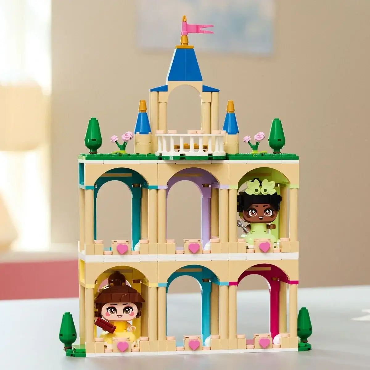 LEGO Disney 43291 Mała Bella i Tiana figurki i zamek - zabawki-dla-dziewczynki