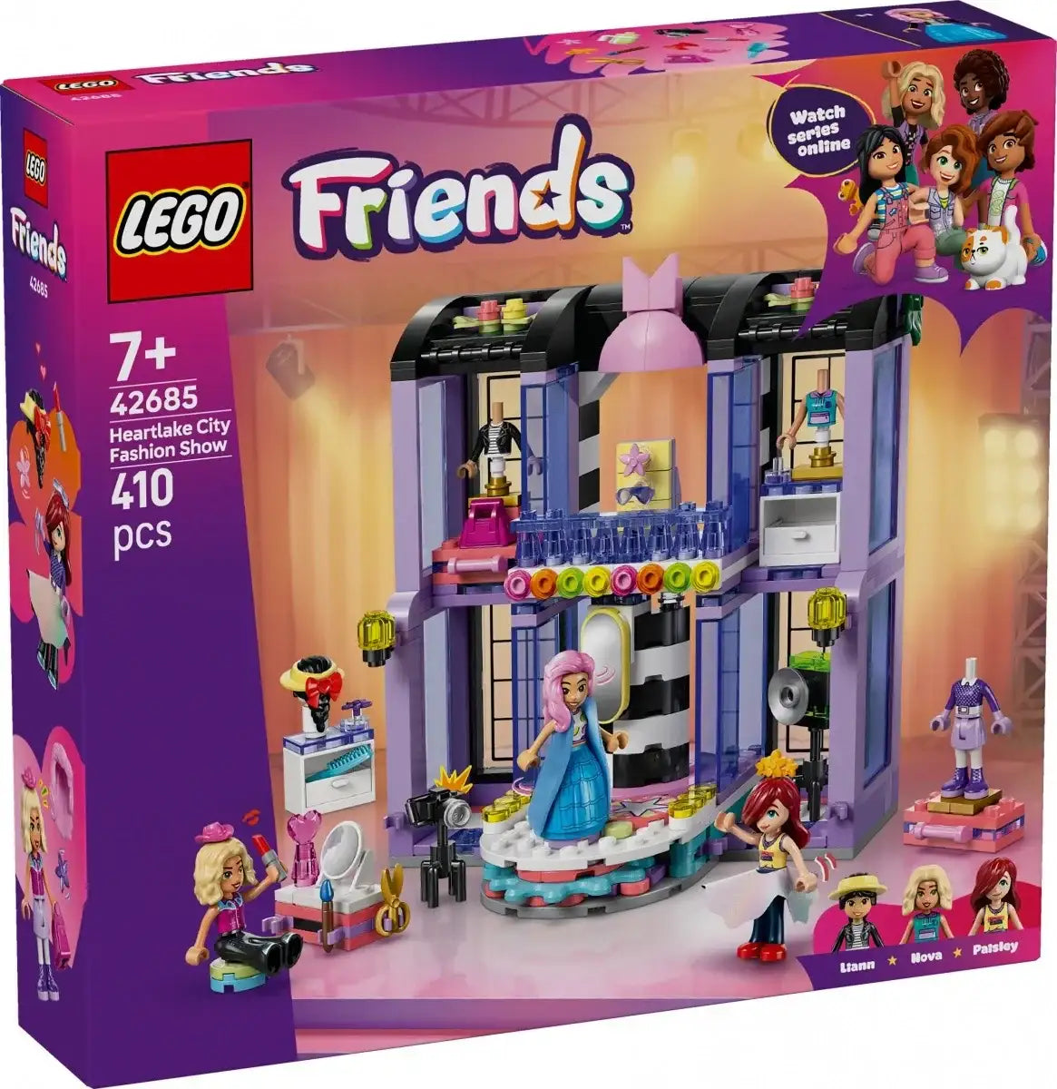 LEGO Friends 42685 Pokaz mody Heartlake figurki i klocki - zabawki-dla-dziewczynki