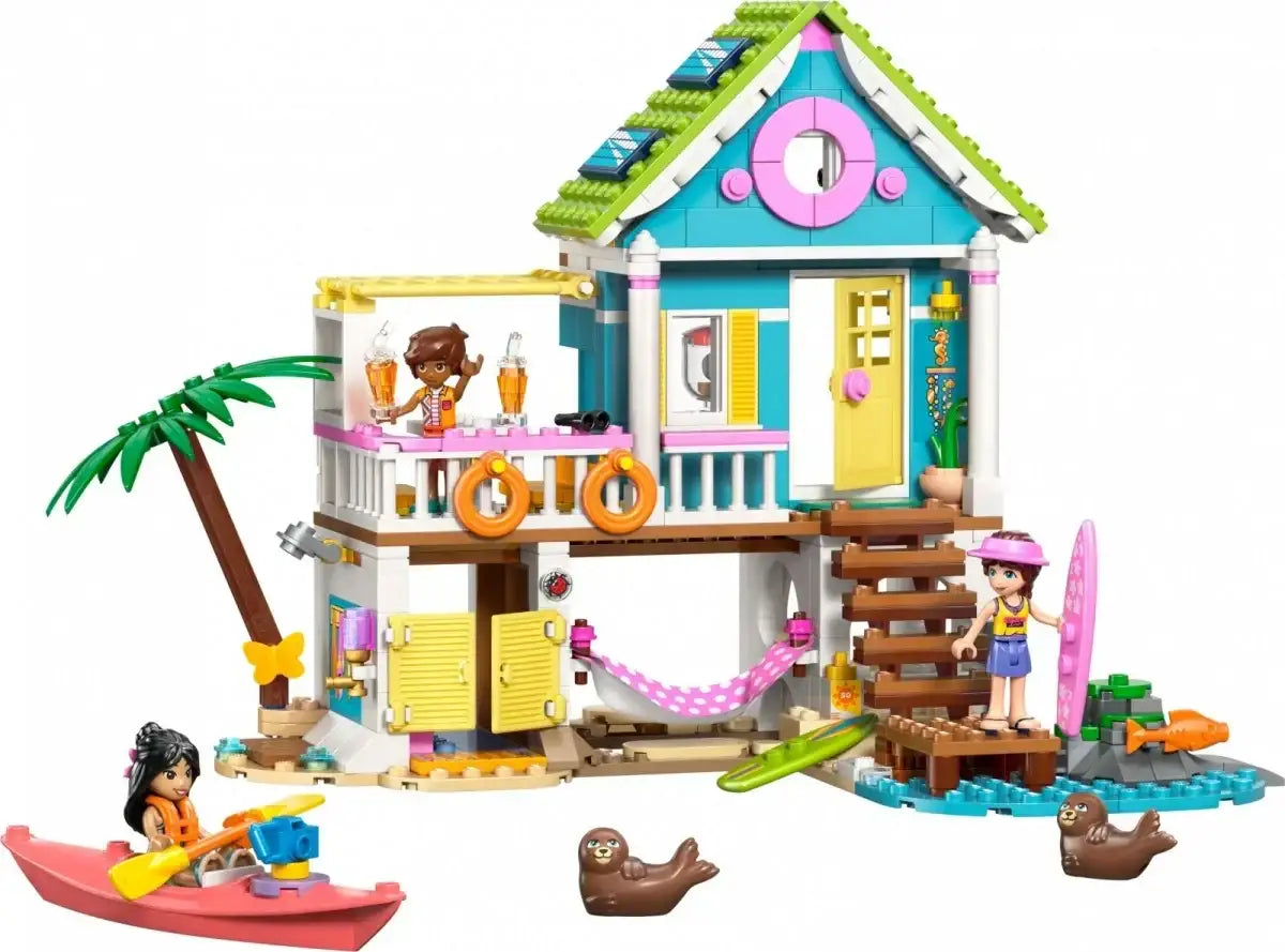 LEGO 42699 Domek na plaży z fokami Friends zestaw rozwijający kreatywność dziecka- zabawki-dla-dziewczynki