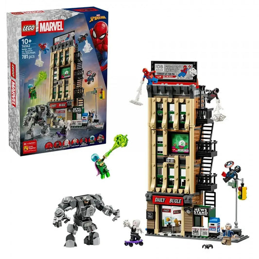 Model LEGO 76342 Spider-Man kontra Mysterio Daily Bugle do zabawy i budowania  - zabawki-dla-dziewczynki