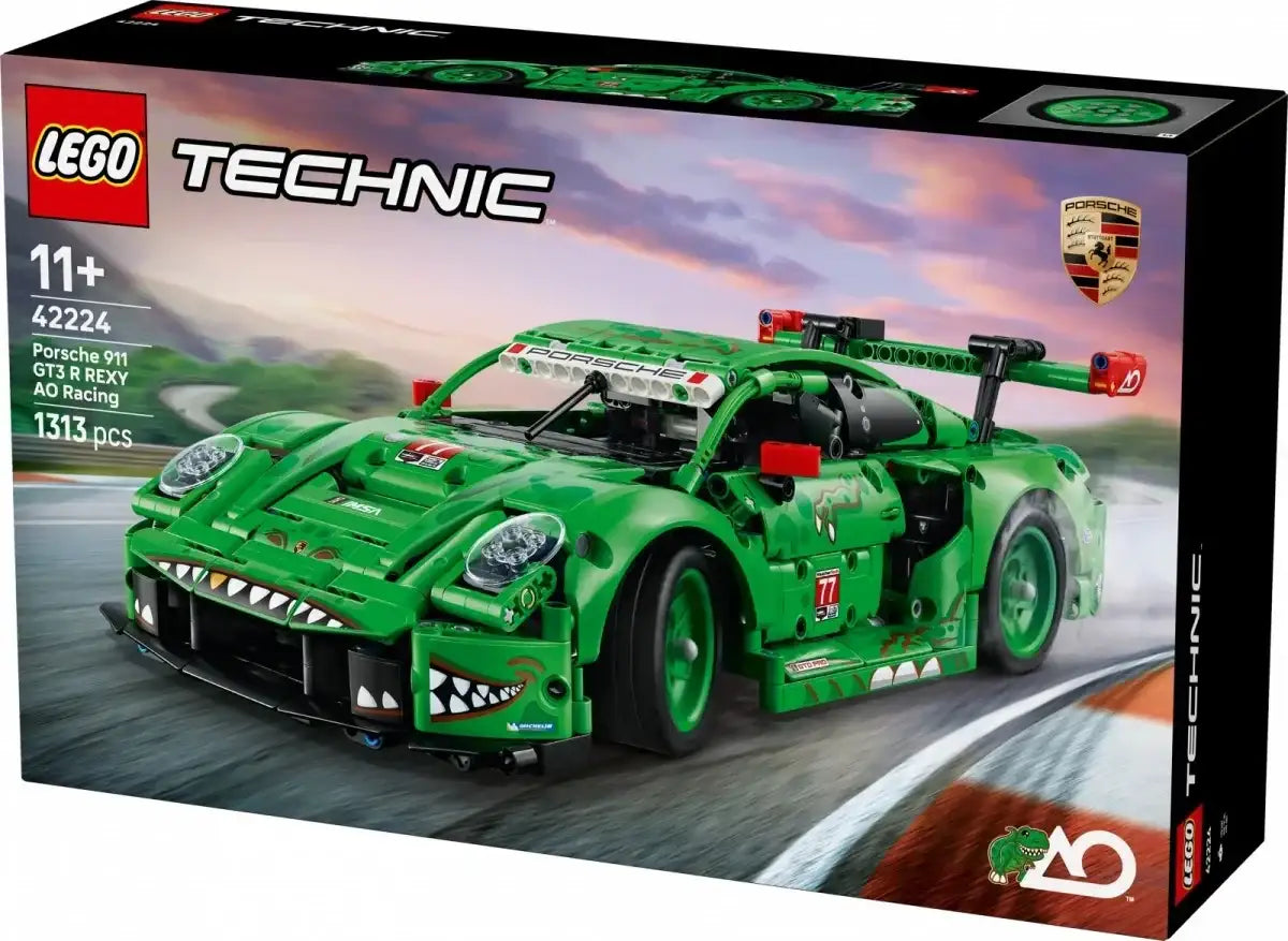 LEGO Technic Porsche 911 GT3 REXY AO Racing, zestaw klocków 1313 elementów, zabawka kreatywna - zabawki-dla-dziewczynki
