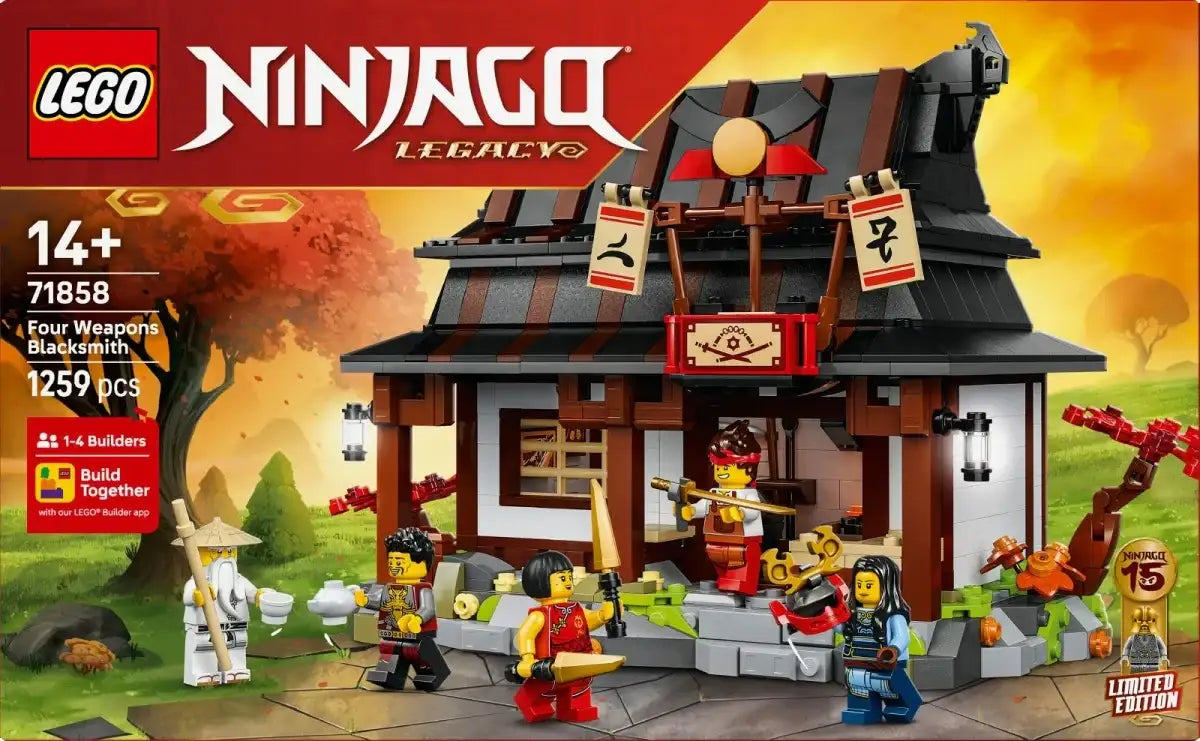 LEGO Ninjago kuźnia czterech broni scena