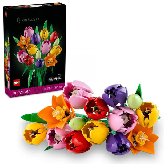 LEGO Botanicals 11501 Bukiet tulipanów – zestaw konstrukcyjny dla dorosłych - zabawki-dla-dziewczynki