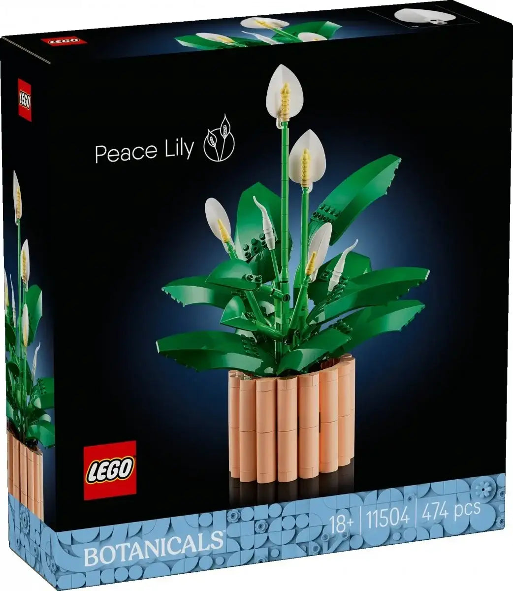 Zestaw LEGO Botanicals Peace Lily, kreatywna zabawka dla dziewczynki, 474 elementy - zabawki-dla-dziewczynki