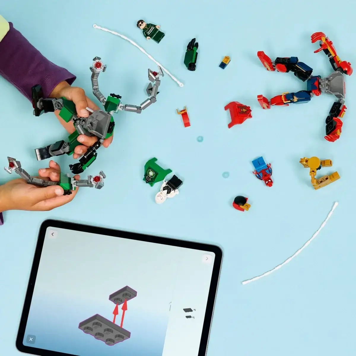 LEGO Marvel bitwa mechów Spider-Man i Doc Ock