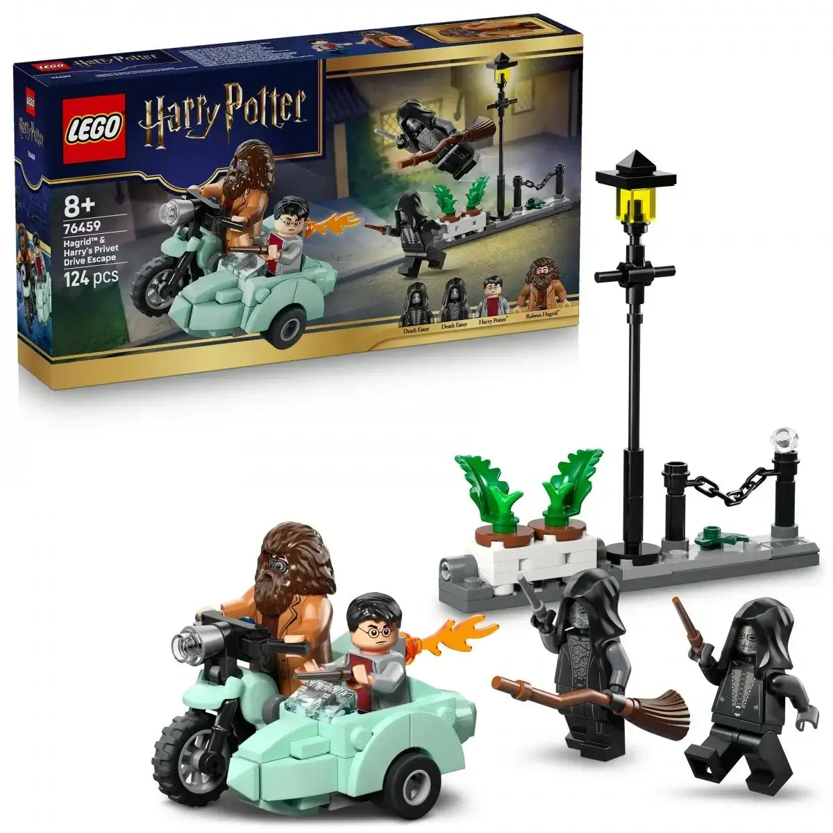 LEGO Harry Potter 76459 Ucieczka Hagrida i Harry’ego z Privet Drive zestaw sceny filmowej