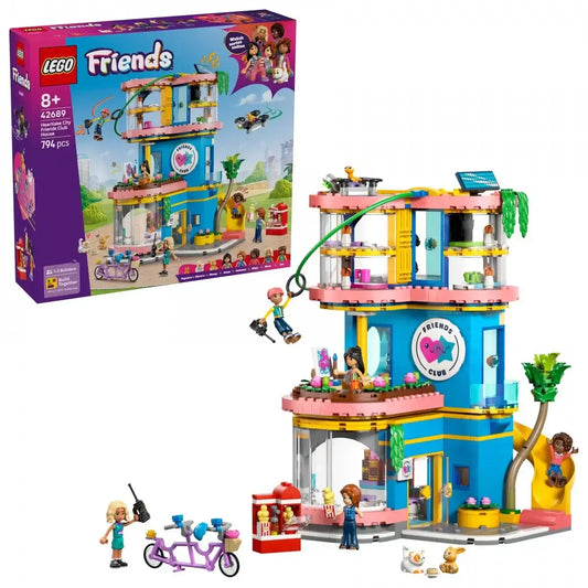 LEGO Friends 42689 Domek klubu przyjaciół z Heartlake zabawa dla dzieci - zabawki-dla-dziewczynki