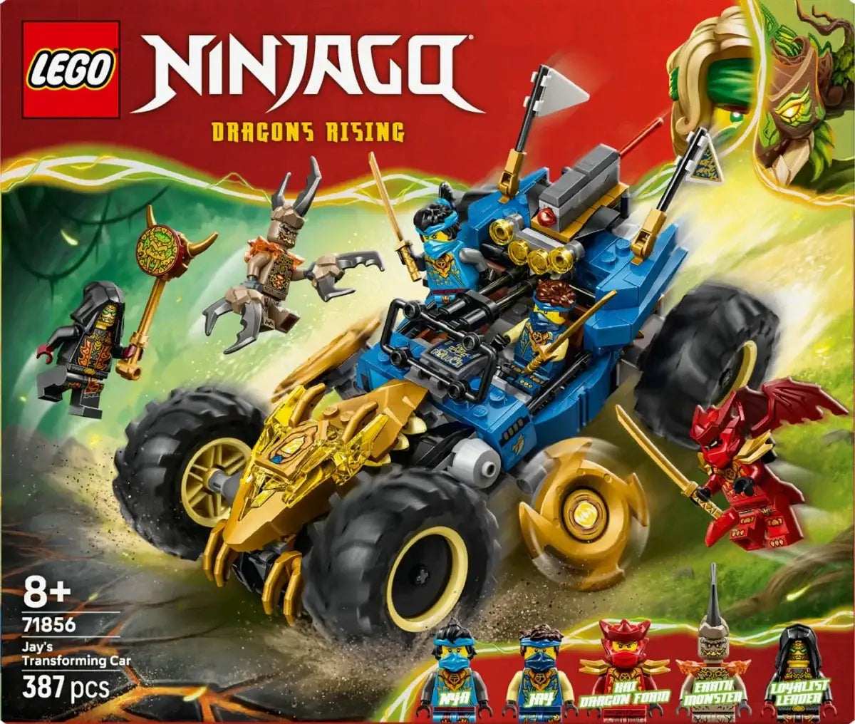 Samochód Jaya LEGO Ninjago 71856 zestaw bojowy ninja