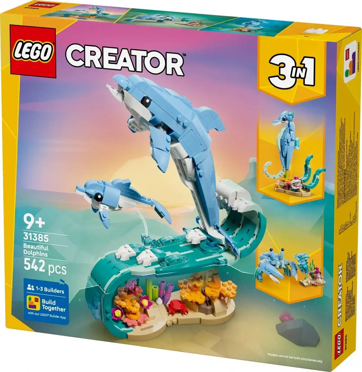 Model LEGO Creator 31385 piękny delfin do zabawy i budowania - zabawki-dla-dziewczynki