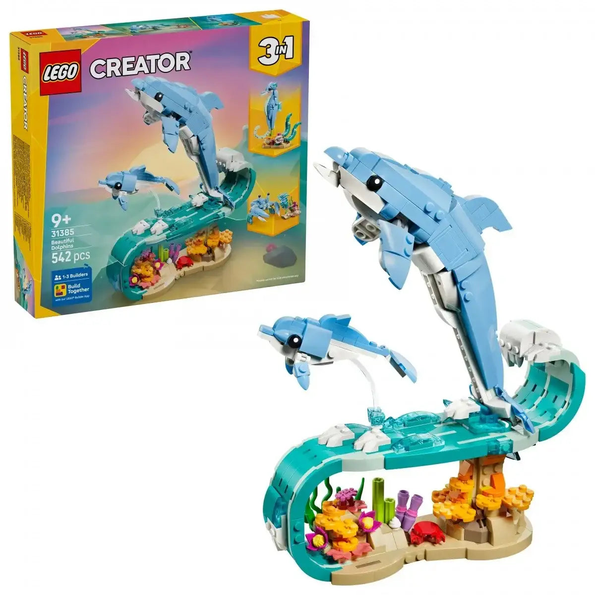 LEGO Creator 31385 Zwierzęta morskie piękny delfin zestaw konstrukcyjny dla dzieci- zabawki-dla-dziewczynki