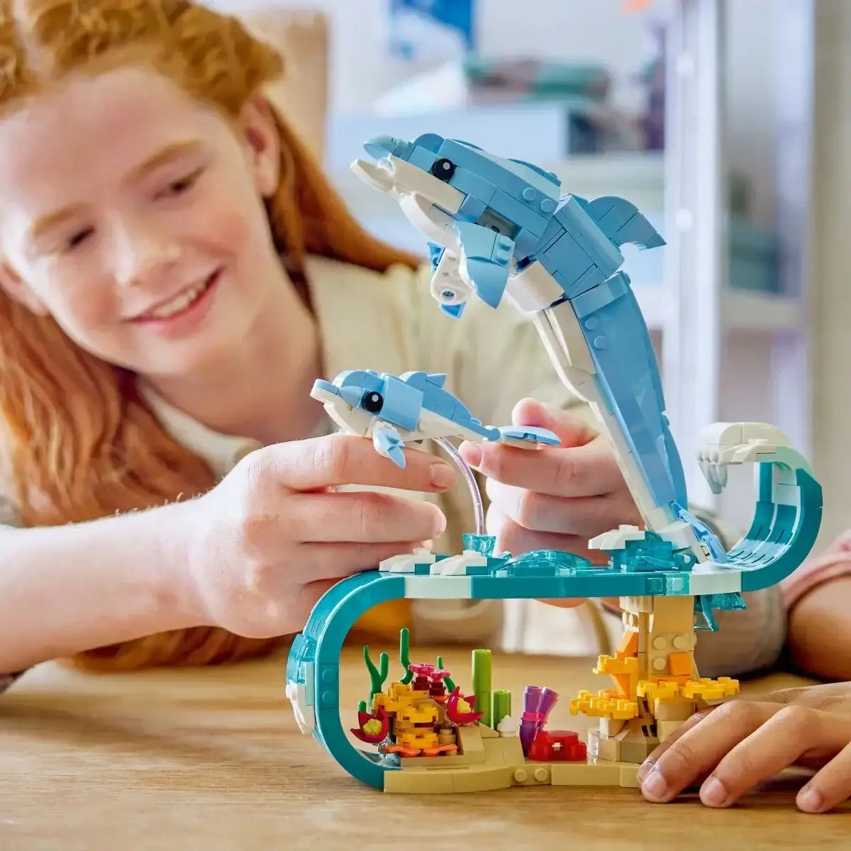 Zestaw LEGO Creator 31385 piękny delfin do odgrywania scen morskich  - zabawki-dla-dziewczynki