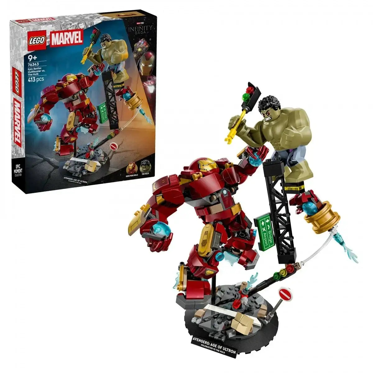 LEGO Marvel 76343 Hulkbuster kontra Hulk epicka bitwa zestaw