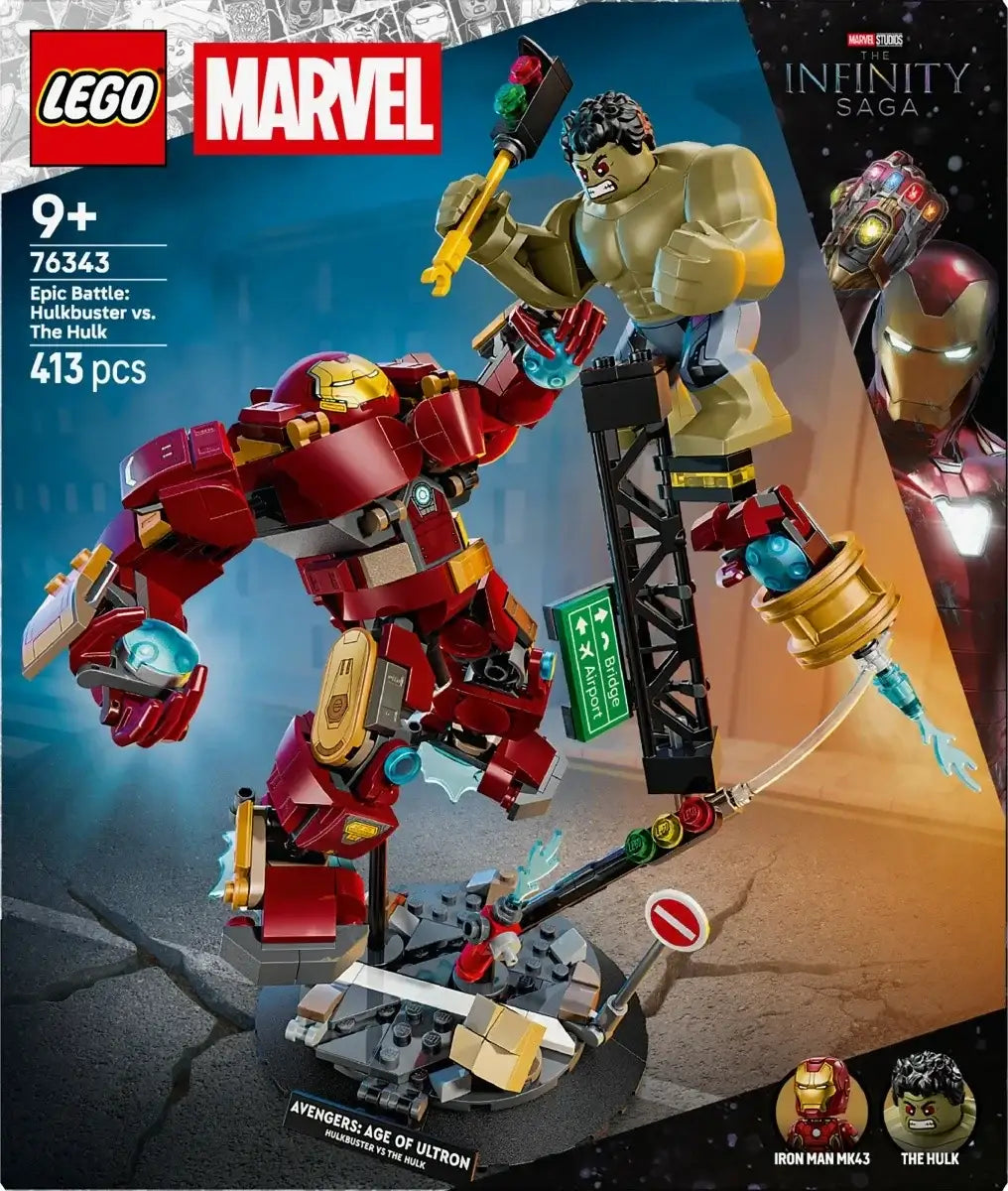 LEGO Marvel 76343 Hulkbuster i Hulk zestaw akcji